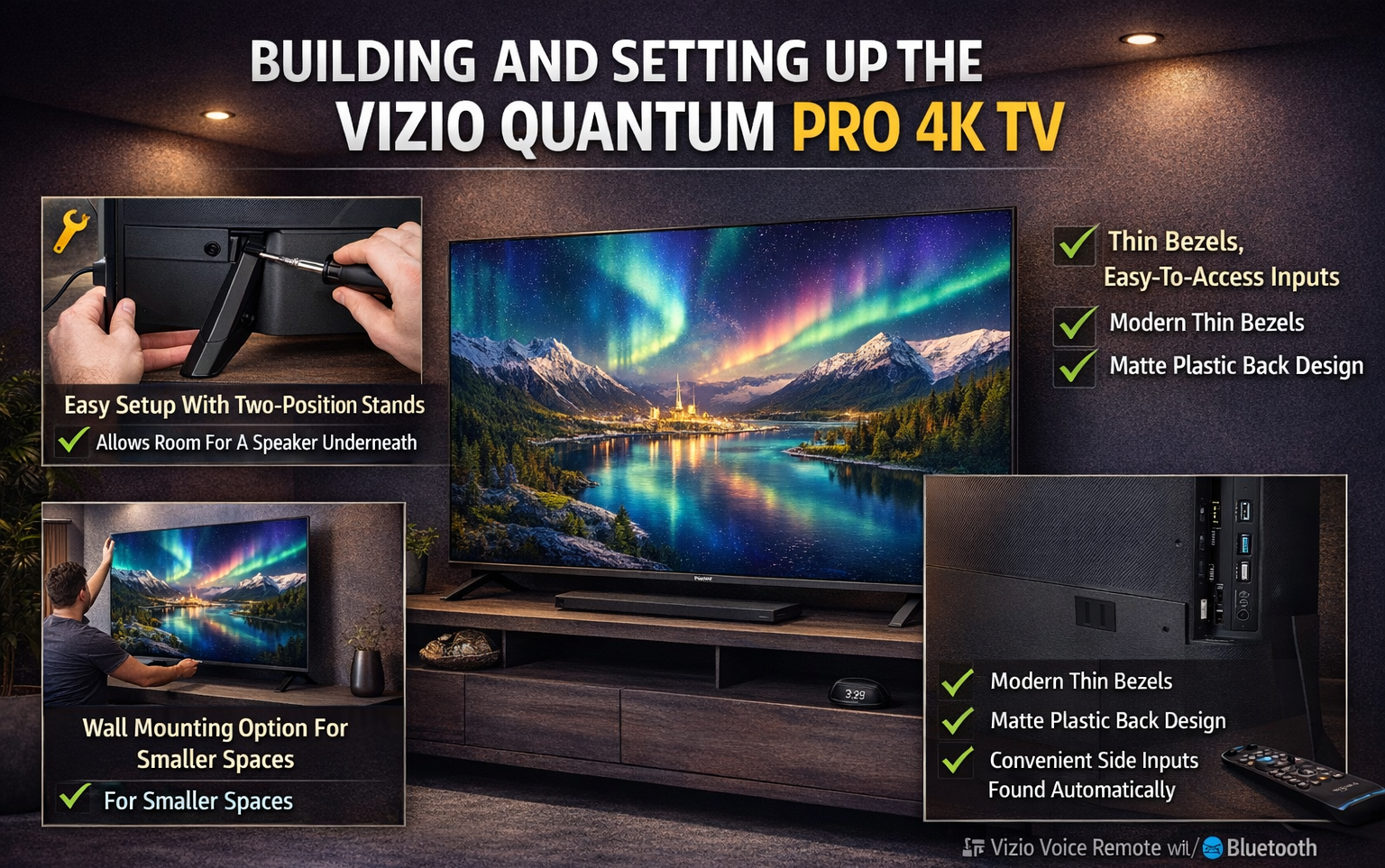 Building And Setting Up The Vizio Quantum Pro 4K TV