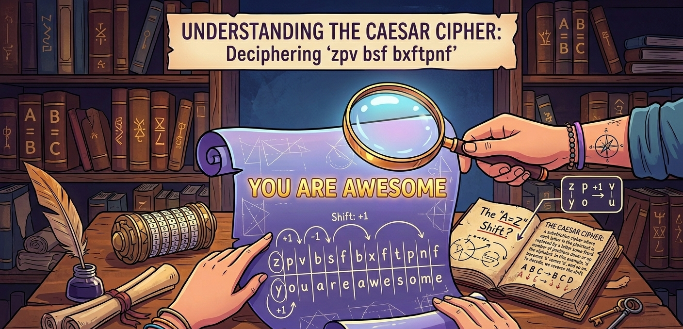 How does the Cypher Behind Decipher the Code zpv bsf bxftpnf Work