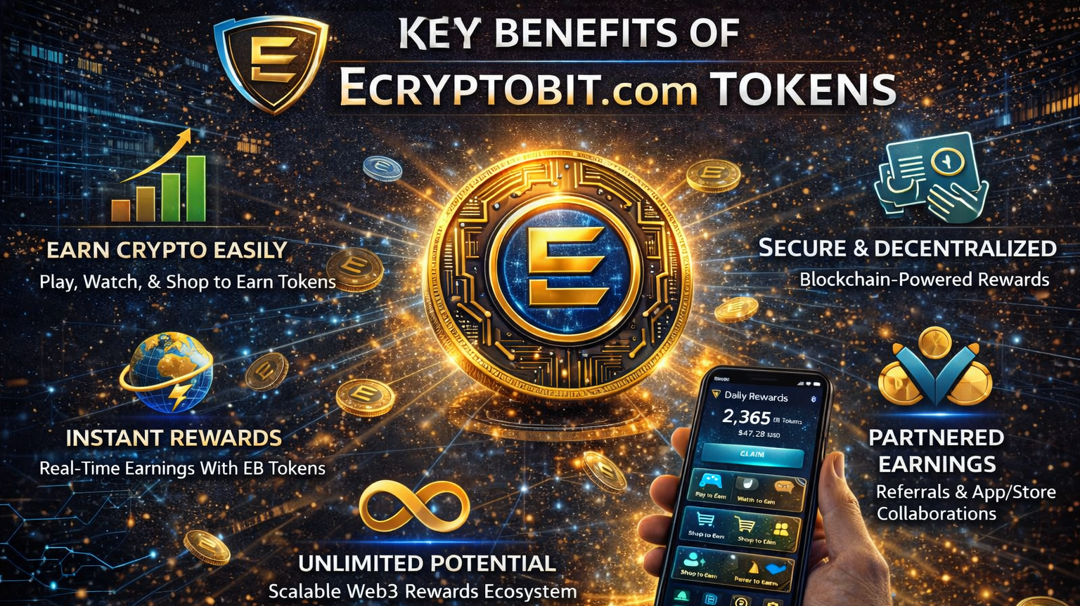 Key Benefits of Ecryptobit. com Tokens