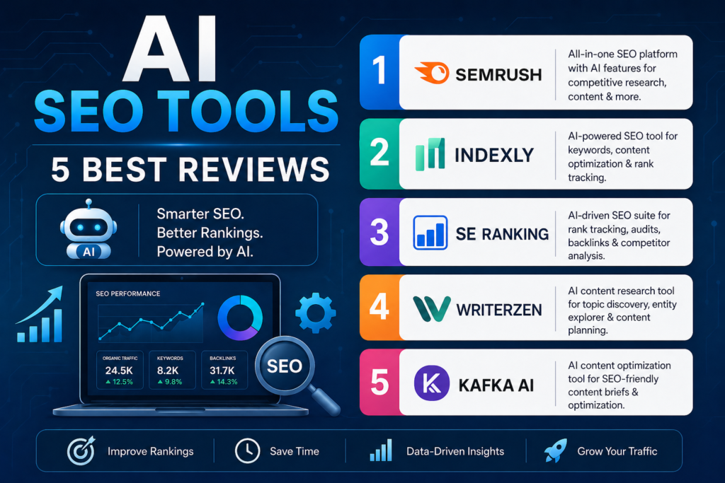 AI SEO Tools - 5 Best Reviews