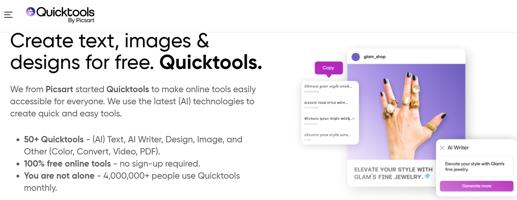 Quicktools by Picsart