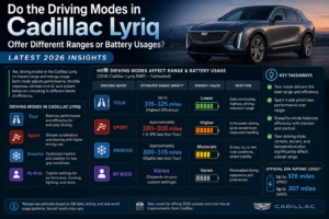 Do the Driving Modes in Cadillac Lyriq Offer Different Ranges or Battery Usages? Latest 2026 Insights