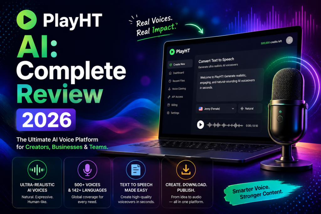 PlayHT AI Complete Review 2026