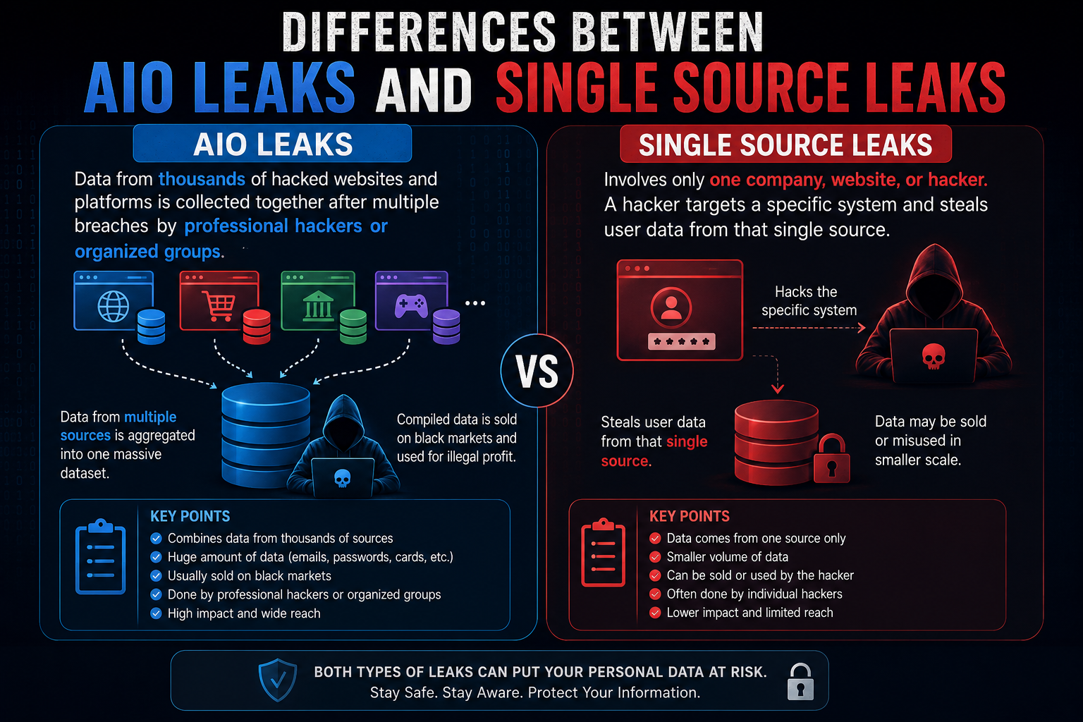 Differences Between AIO Leaks and Single Source Leaks