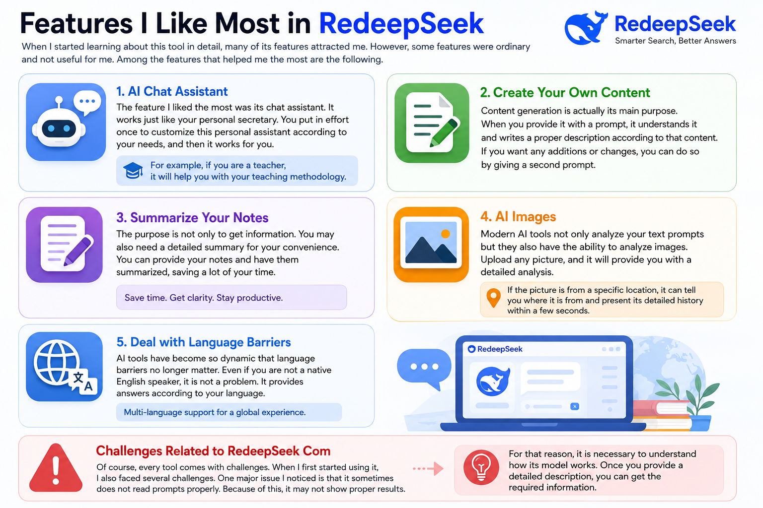 Features I Like Most in RedeepSeek com