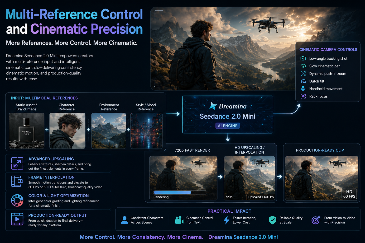 Multi-Reference Control and Cinematic Precision
