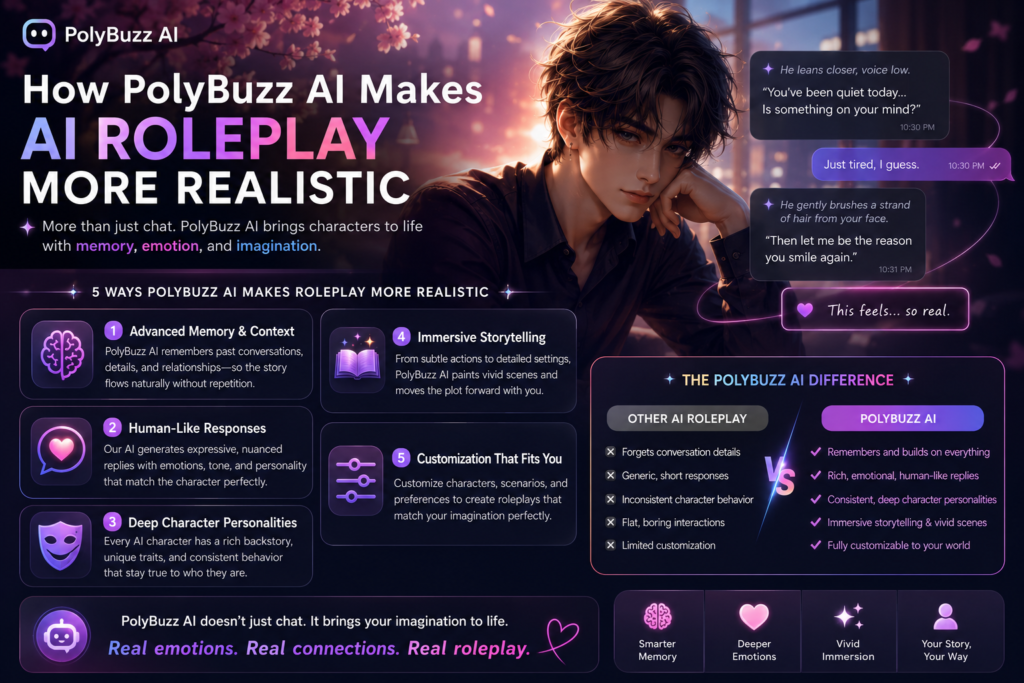 How PolyBuzz AI Makes AI Roleplay More Realistic